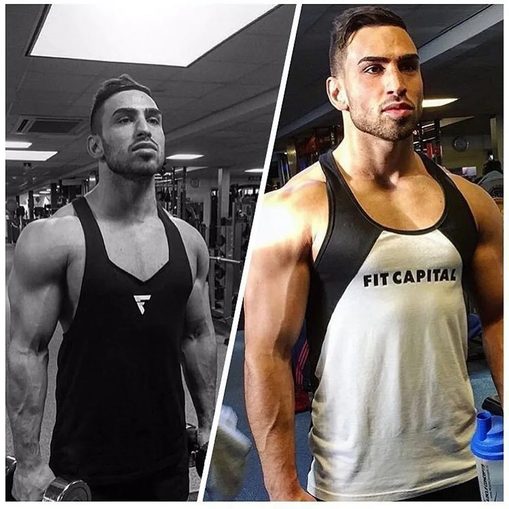 Бодибилдинг бренд майка для мужчин Стрингер короткий топ для фитнеса Singlet рубашка без рукавов тренировка человек майка Одежда