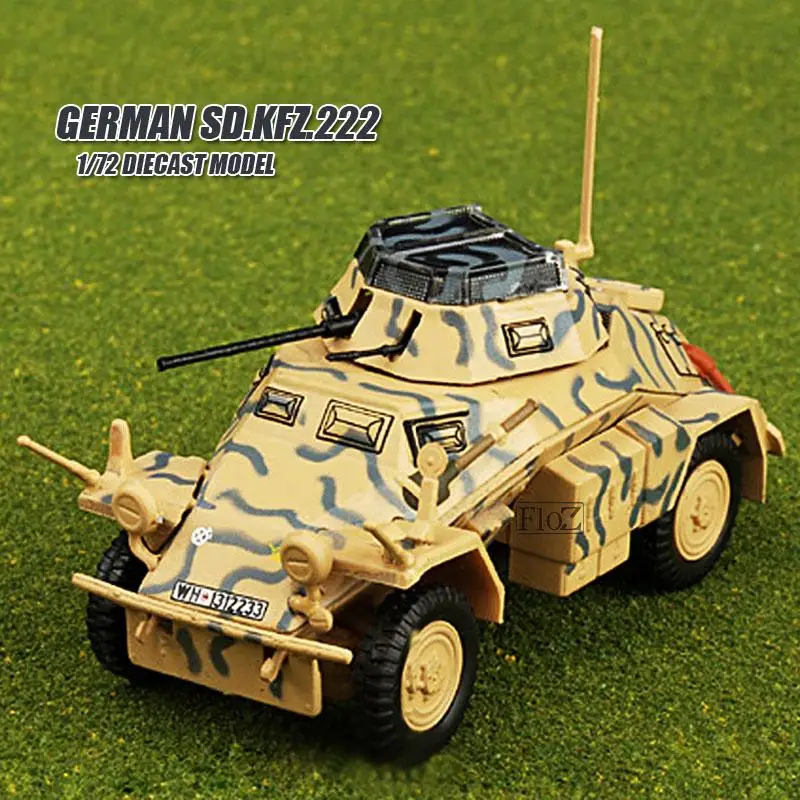 Немецкий SD. KFZ.222 1/72 литье под давлением модель готового танка IXO
