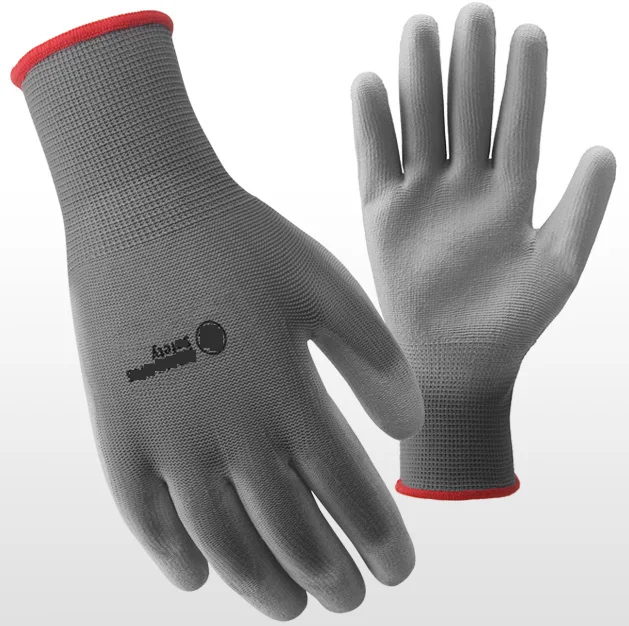 

2 Pairs Nylon PU Coated Safety Gloves For Driver, General Assembly Workers and Protective Working - FREE SHIPPING
