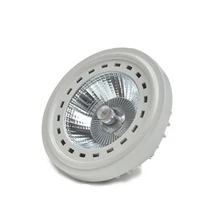 48 шт./лот 12 Вт G53 GU10 COB Светодиодный AR111 лампа 12VAC/DC серебристый/белый цвет COB AR111 прожектор DHL