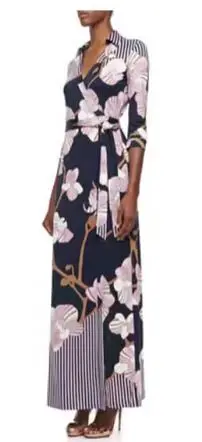 Новое трикотажное облегающее платье с принтом Осеннее длинное платье-кардиган