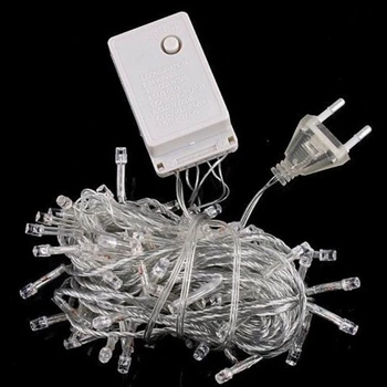 led String 100LED 10M Christmas Light /Wedding/Party Decoration garland AC 110V 220V outdoor Waterproof  lamp 9 Colors 1