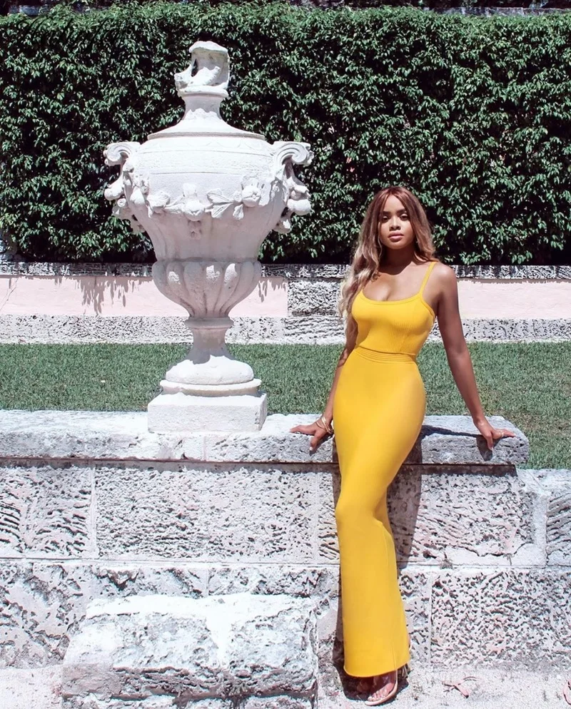 

Halinfer 2019 new summer women dress sexy bodycon strapless mid-calf bandage dress elegant celebrity party dresses vestidos