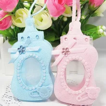 12pcs Souvenirs Gifts Bag Baby Bottle Candy Bag Baby Shower Birthday Party Decor Christening Baptism Favor Packing Chocolate Bag