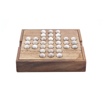 

Boys Chess Board Kids Single Entertainment Educational Toy Classical Wooden Funny Gifts Develop Intelligence Solitaire Game
