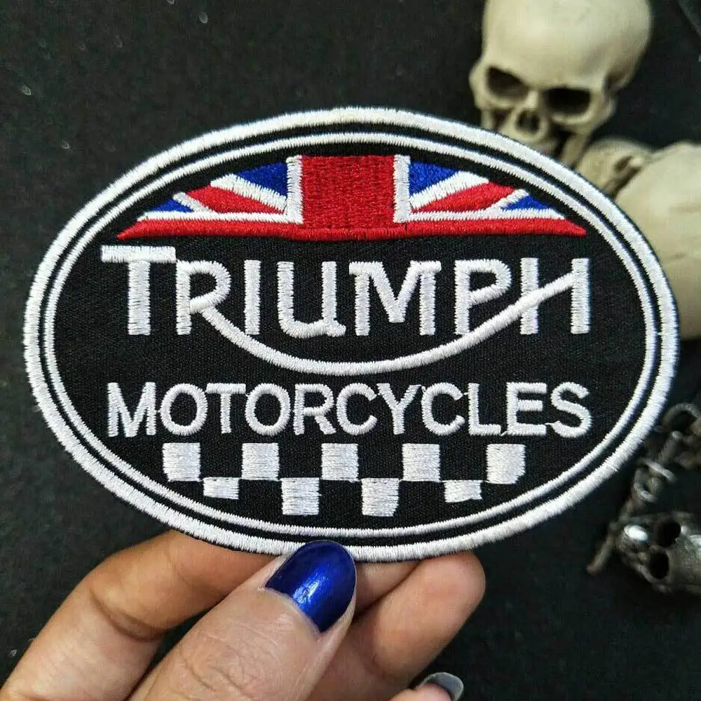 Motorbike Brand Patch Embroidered Iron On Sew On Patch Badge For Clothes etc 