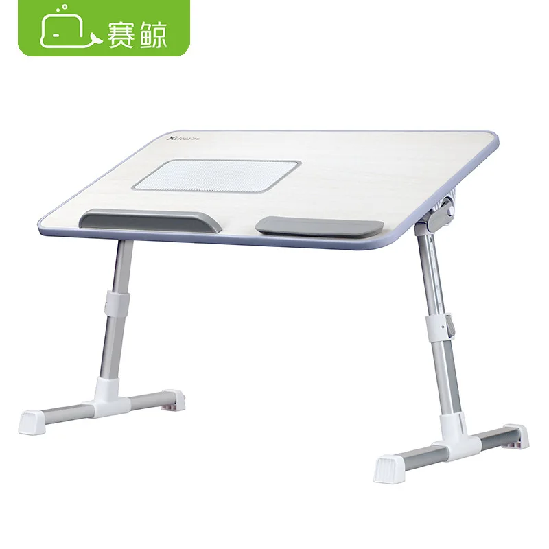 Multifunctional Folding Simple Table on Bed with A Cooling Fan for Lifting Small Table In Dormitory Computer Table BedDesk
