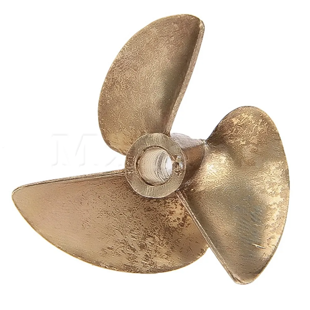 Mxfans 437 RC Boat Copper Propeller Three Leaves Hole 4MM Diameter 37MM
