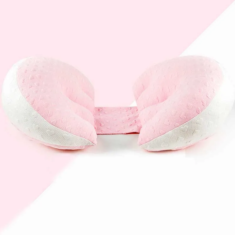 U-образный уход для беременных и матерей после родов подушки для беременных поясная боковая подушка многофункциональная подушка для поддержки живота - Цвет: Pink white love