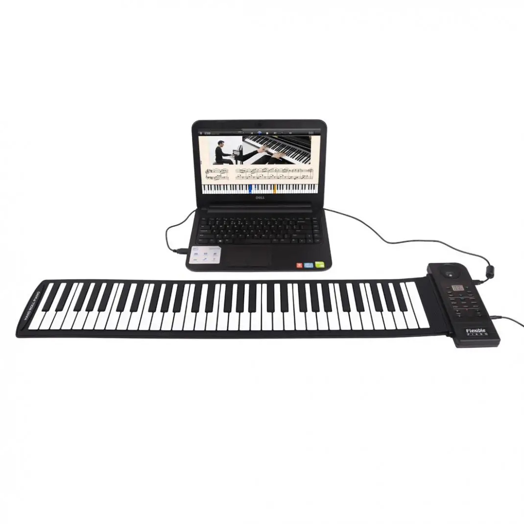 KONIX складная клавиатура пианино 88 клавиш 128 тонов цифровой электронный орган рулон MIDI пианино встроенный динамик