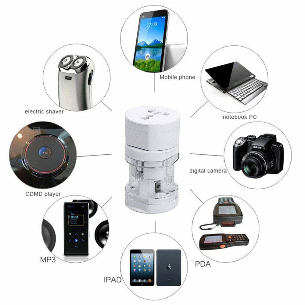 Universal Travel power plug adapter plug adapter US UK AU EU Multi-function Charger Socket Converter Electrical Outlet Adaptor Plug
