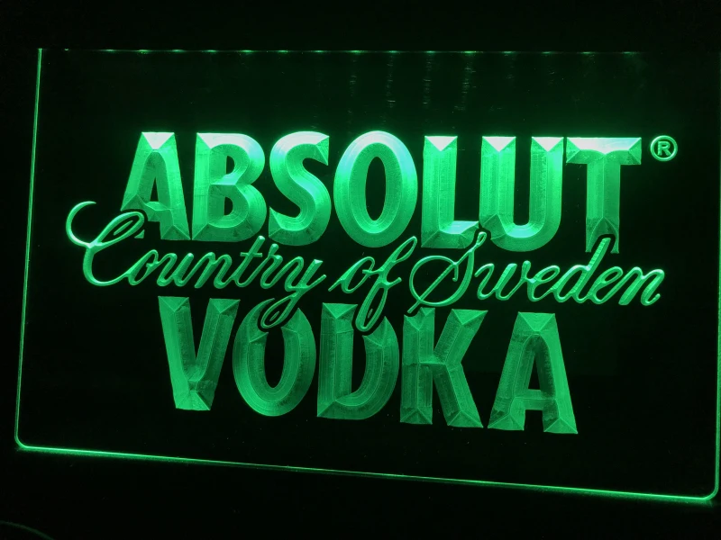 A025 Absolut водка страна ШВЕЦИЯ пиво LED неоновый свет знак