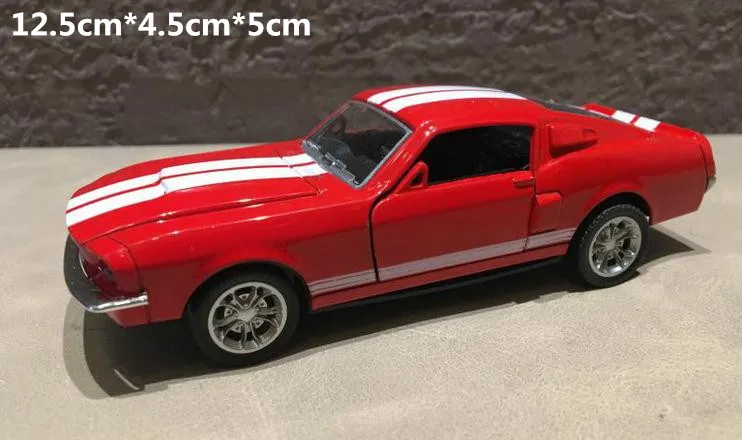 1:32 модель автомобиля из сплава с высокой имитацией, модель автомобиля Ford Mustang, модель игрушки, 2 открытых двери, литая металлическая Игрушечная машина