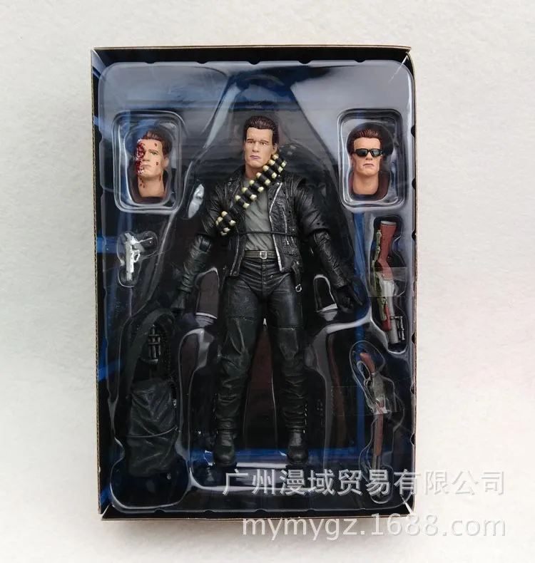 NECA Terminator 2: Судный день T-800 Арнольд Шварценеггер ПВХ фигурка Коллекционная модель игрушки " 18 см KB0349