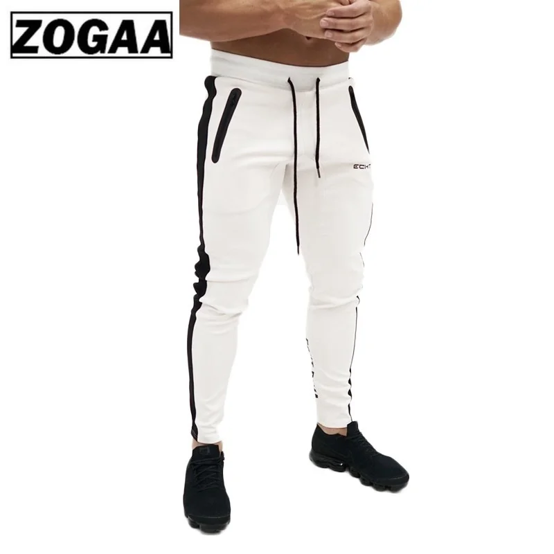 ZOGAA New Mens Fitness Pants Full Length Casual Slim Running Training Trousers Sport Sweatpants Men Joggers