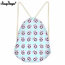Noisydesigns для женщин Drawstring сумки милая панда Складные рюкзаки мужчин повседневное строка карман Resuable девушка путешествия рюкзак