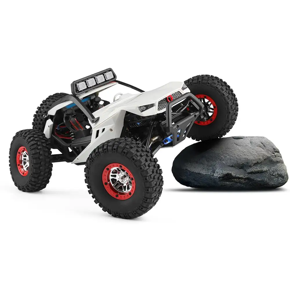 Wltoys 12429 RC автомобиль Внедорожный гоночный автомобиль RC Гусеничный грузовик 2,4 ГГц 4WD высокая скорость 1:12 пульт дистанционного управления багги VS Wltoys 12428 - Цвет: white