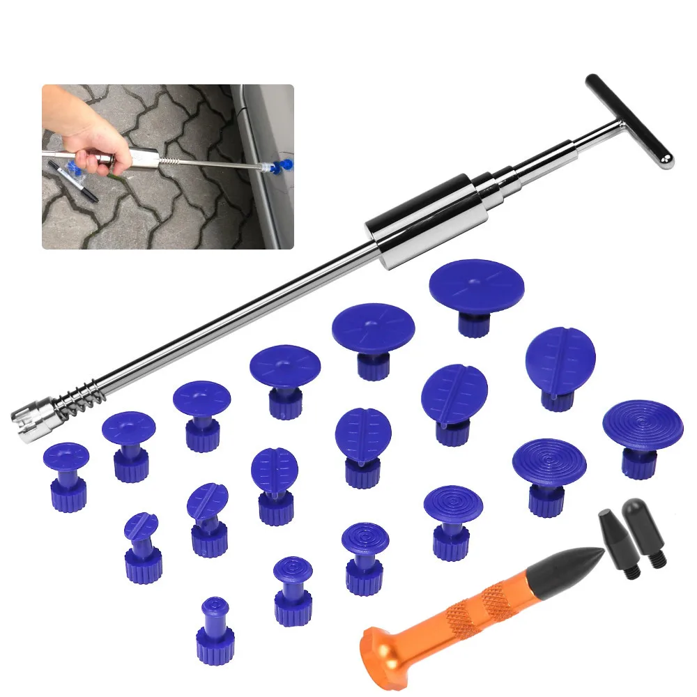 Pdr инструменты для безболезненного ремонта вмятин, набор для удаления вмятин, слайдер для удаления вмятин, молоток с краном, обратный молоток, клеевые вкладки для повреждения градом