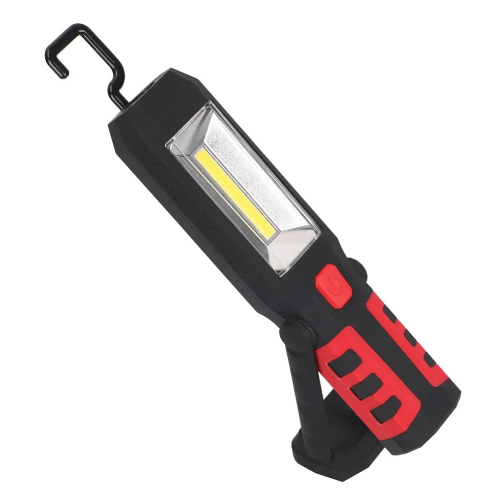 SANYI светодиодный фонарь с подзарядкой от USB, контрольный фонарь, 3 режима, магнитный крючок, аварийный фонарь, фонарь для работы, ремонта