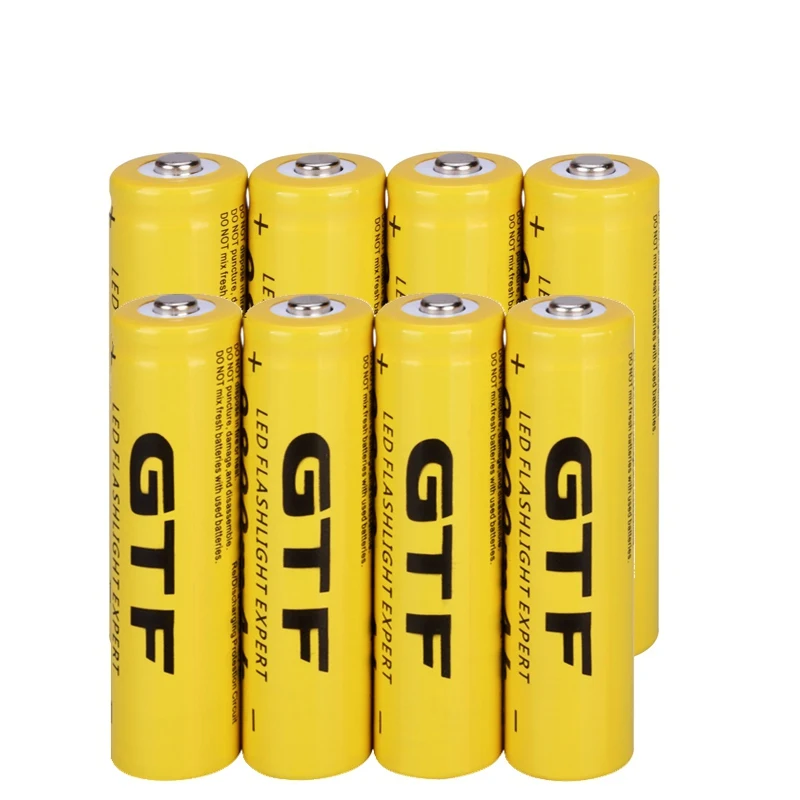 GTF 18650 3,7 V 9800mAh литий-ионная аккумуляторная батарея, литий-ионные батареи для фонарика, налобного фонаря, электронная игрушка, Прямая поставка - Цвет: 8PCS battery