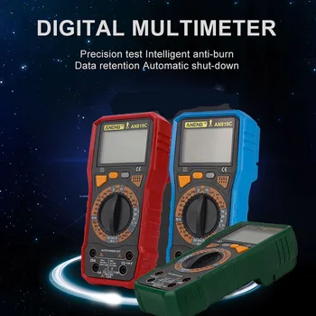 

Quality Digital Multimeter Ammeter Resistance Capacitance Tester Screen backlight LCD Test Current Meter Multimeter AC/DC HR