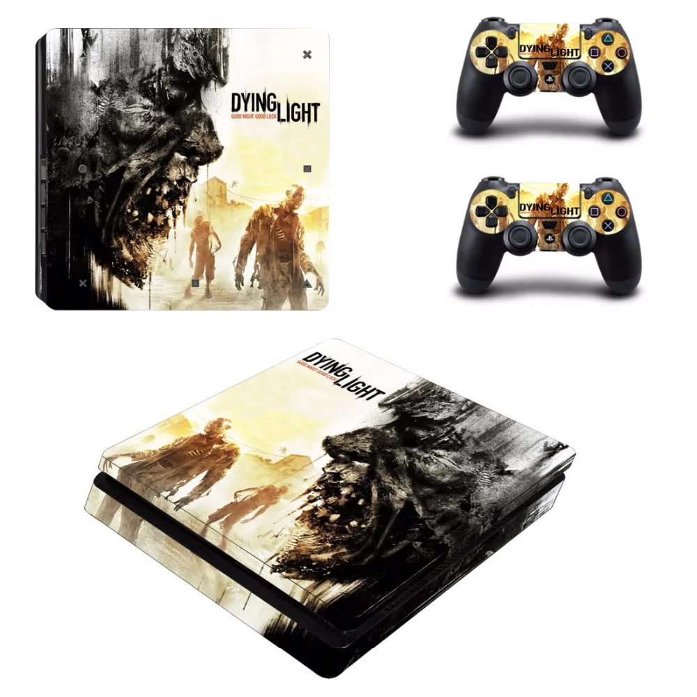 

Game Dying Light PS4 Slim Skin Sticker For Sony PlayStation 4 Console and 2 Controllers PS4 Slim Skins Stickers Decal Vinyl