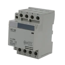 35 мм DIN Поддержка через AC400V 63A 4-контактный модульный AC контактор для дома