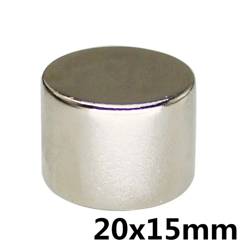 2 шт. 20x15 большие супер сильные круглые Дисковые магниты цилиндра 20*15 редкоземельный неодимовый магнит постоянный магнит 20 мм x 15 мм