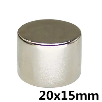 

2pcs 20x15 Big Super Strong Round Disc Cylinder Magnet 20*15 Rare Earth Neodymium Neodymium Magnet Permanent Magnet 20mm x 15mm