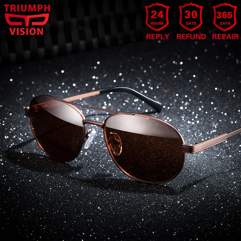Солнцезащитные очки TRIUMPH VISION мужские фотохромные по рецепту при близорукости для