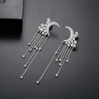 

New Fashion Party Dresses Stars Drop Earrings Fashion Style Bridal Dangle Earring Jewelry for Women Gift