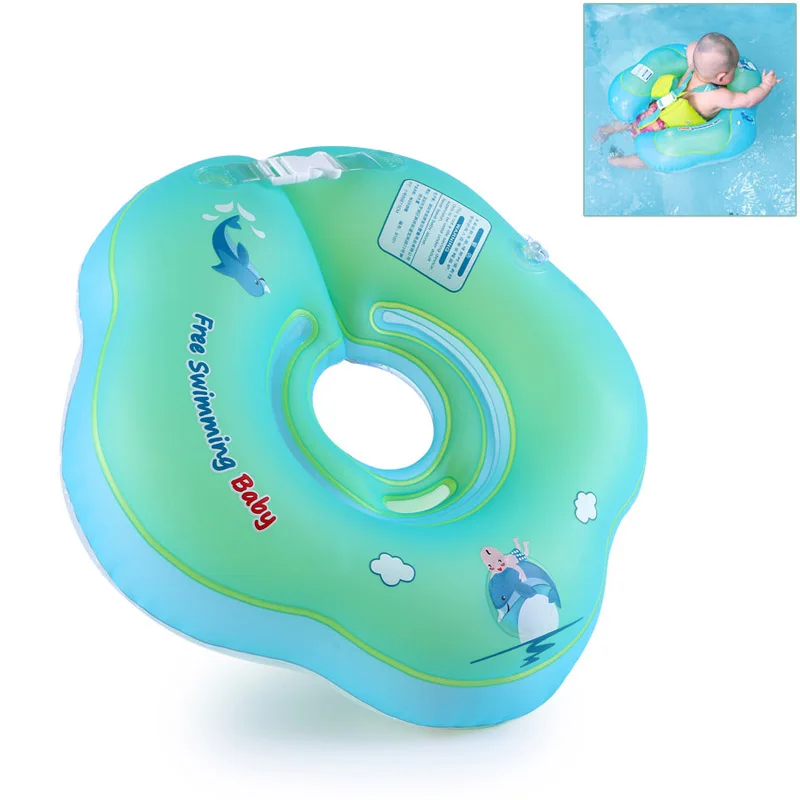 Large Buoyancy Baby Swim Inflatable Ring Collar Newborn Baby Swim Ring