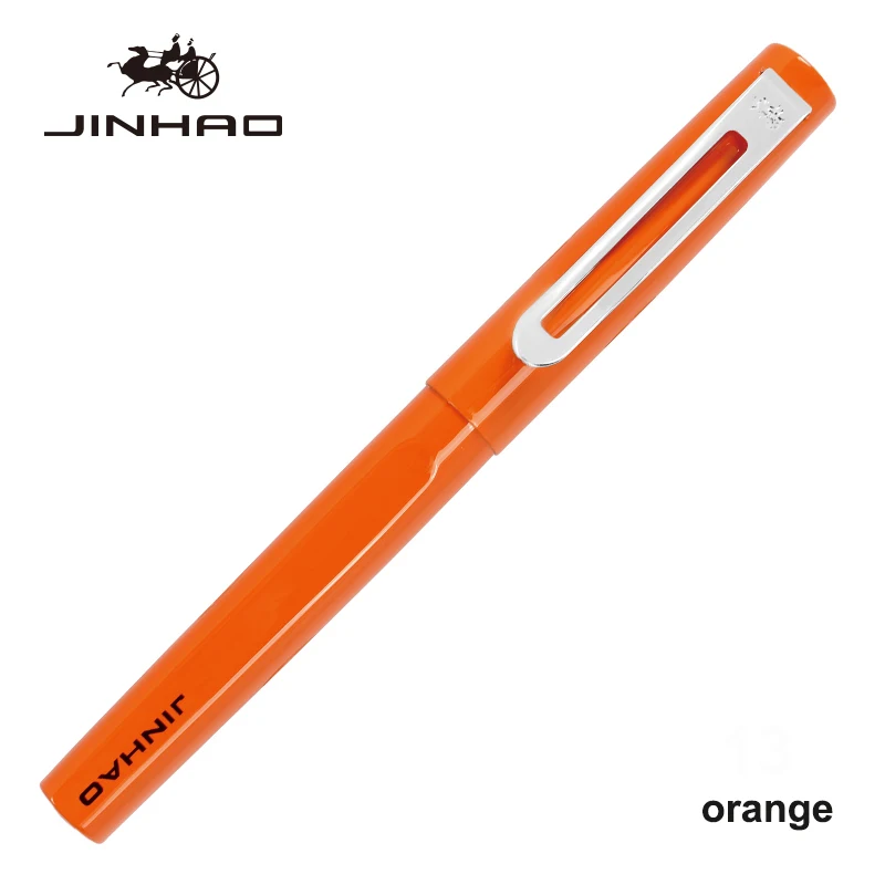 Jinhao Ручка-роллер Роскошная 599 шестицветная деловая металлическая шариковая ручка наконечник плоская ручка зажим 0,7 мм черный Заправка может настроить логотип - Цвет: As shown
