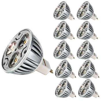 

10 Piece MR16 Bombillas LED Lamp Lampada LED Spotlight 6W Spot Luz Lamparas LED Bulbs Lighting Aluminum