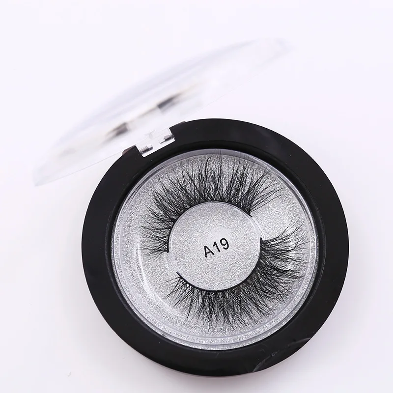 

A19 Luxury 3D Mink False Eyelashes Silk Maquiagem Long Lasting Natural Faux Cils Eyelash Extension Fake Eye Lashes Nep Wimpers
