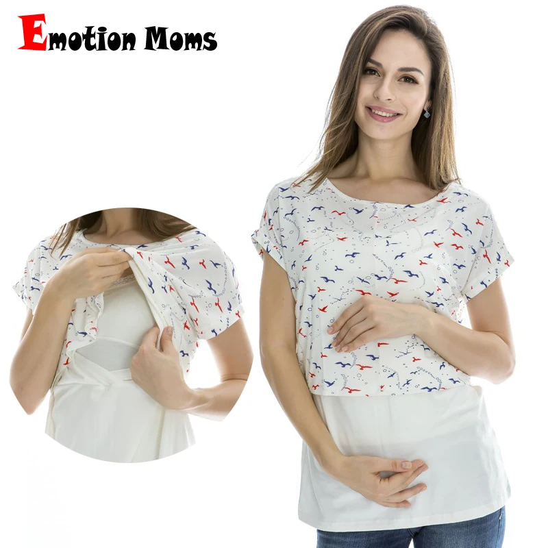 Émotion mamans vêtements de maternité maternité petit haut allaitement haut vêtements de grossesse pour femmes enceintes hauts de maternité