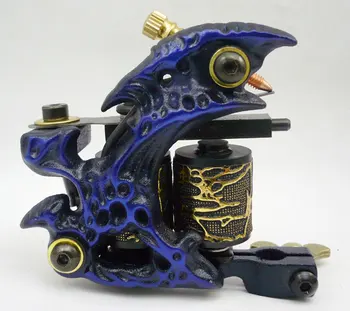 

10Pcs/lot Pro Casting Iron Tattoo Machine 10 Wraps coil stainless steel Tattoos Body Art Gun Coil Machine LPC-ITM-7048-4D