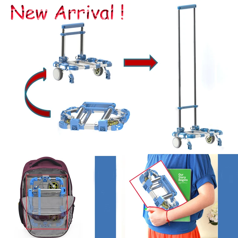 Новое поступление складная переносная магазинная тележка домашняя тележка из алюминиевого сплава коляска тележка для багажа алюминиевый сплав тележка автомобиль