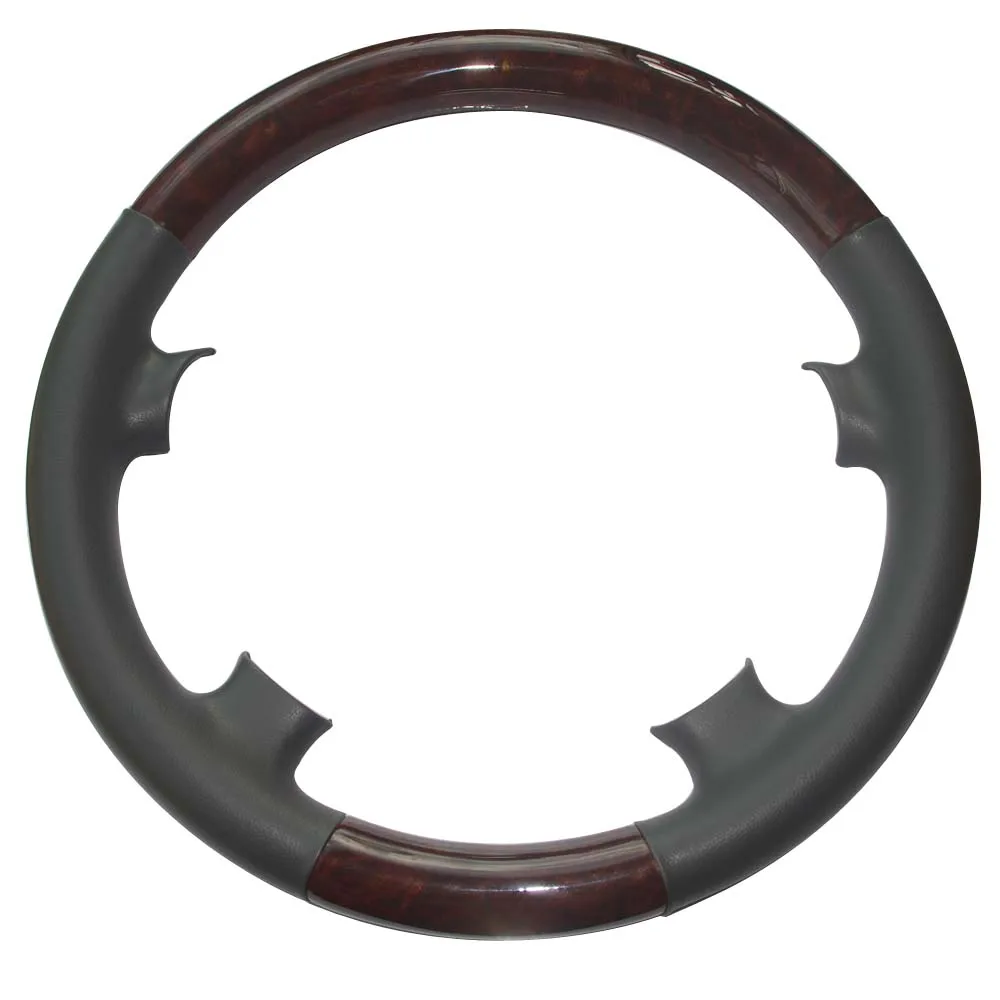 Серый кожаный чехол на руль для Mercedes Benz 00-02 W210 E E320 E430 97-02 W208 C208 A208 CLK CLK320 CLK430 CLK55 AMG |