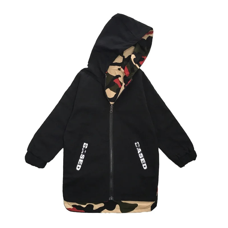 Камуфляжная ветровка для мальчиков повседневная куртка с длинным рукавом