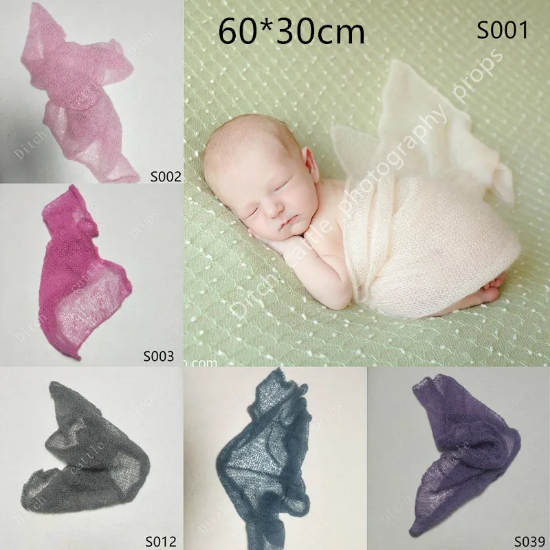 60*30 см для новорожденных одеяло из мохер реквизит фотосъемки