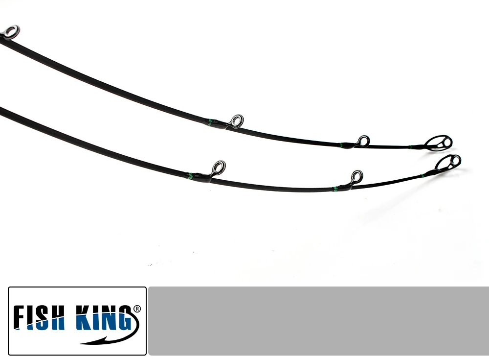 FISH KING 99% Карбон 2,4 м твердый 2 секции с одной дополнительной приманкой удочка для рыбалки/Спиннер удилище Olta Vara De Pesca Acesorios