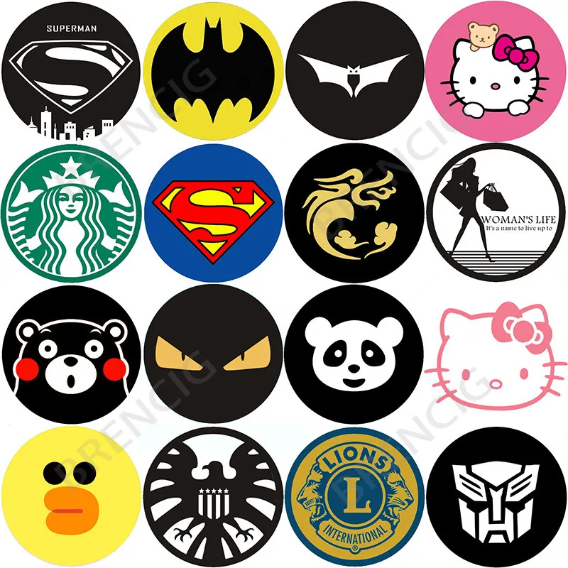 

7pcs/lot Round Metal Plate disk Paste On smartphone For Magnetic Car Cell Phone holders Support Car mobile accessories