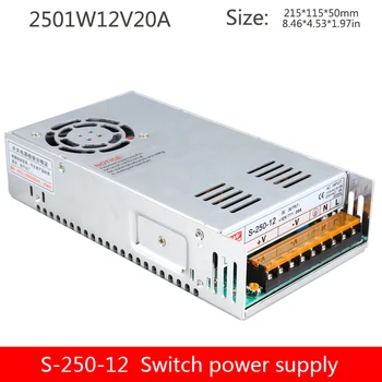 

Fan model 12V20A switching power supply S-250-12 centralized power supply monitoring power supply camera monitoring power supply