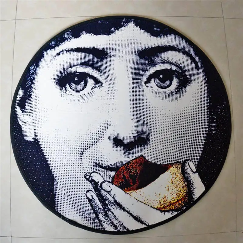 Fornasetti круглый коврик классический косметический ковер для гостиной спальни коврик для входной двери домашние декоративные коврики - Цвет: 4