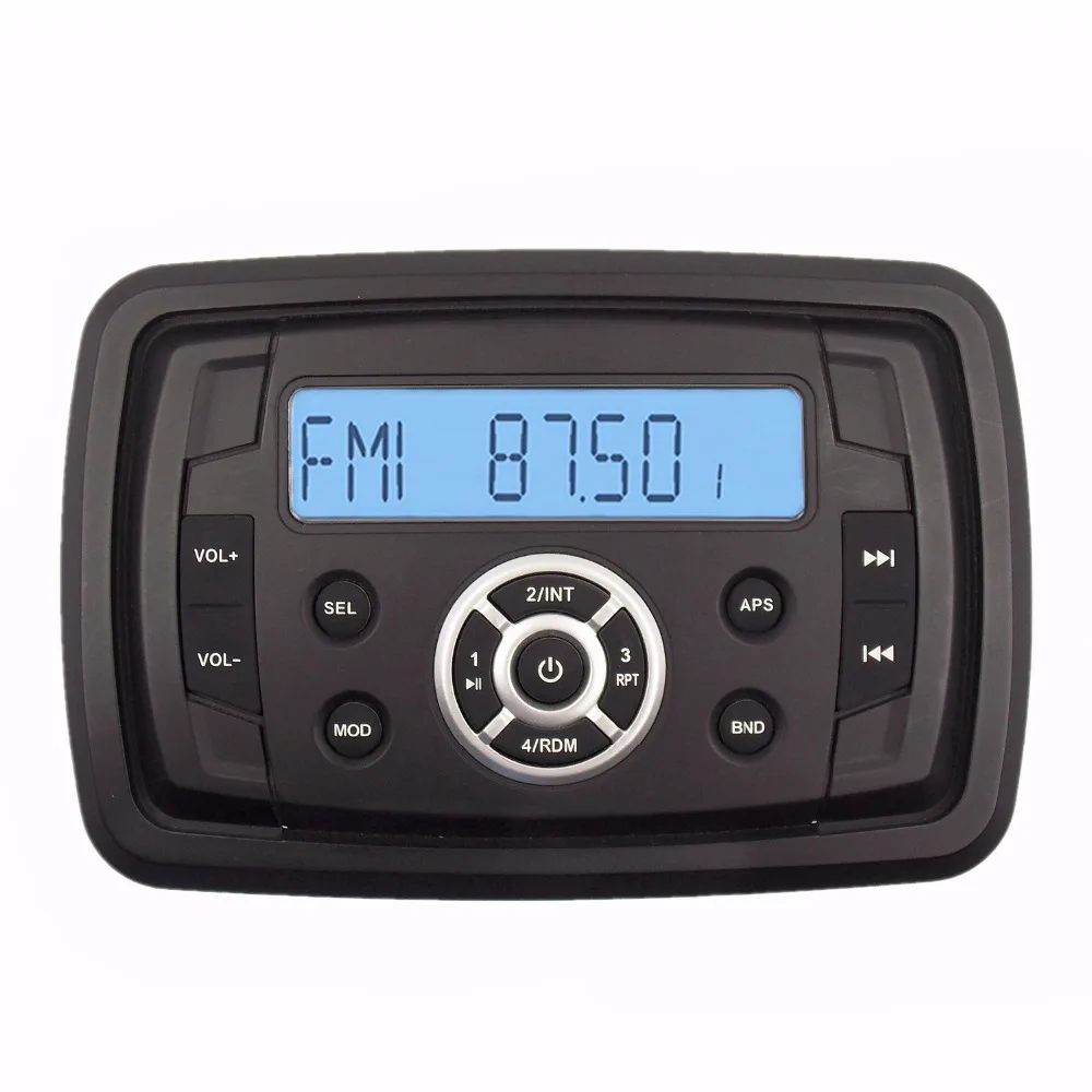 High Power Waterproof Marine Stereo Receiver Bluetooth Audio MP3 Player