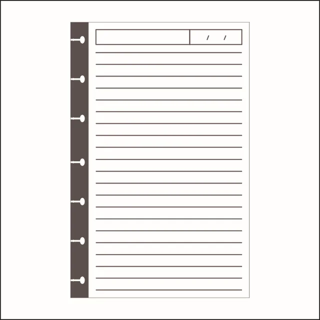 fromthenon b6 disc binding notebook refill binder planner inner page
