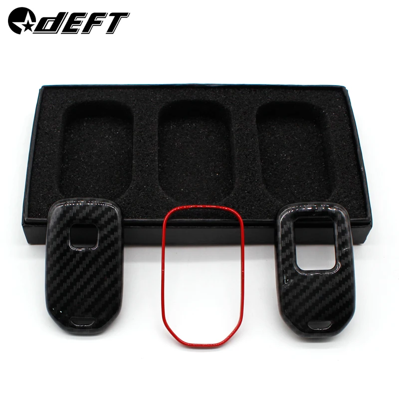 

DEFT Remote Car key Shell Case Carbon Fiber Shell Car Remote Key Cover For Honda Civic Tenth Generation Car Key Case Shell