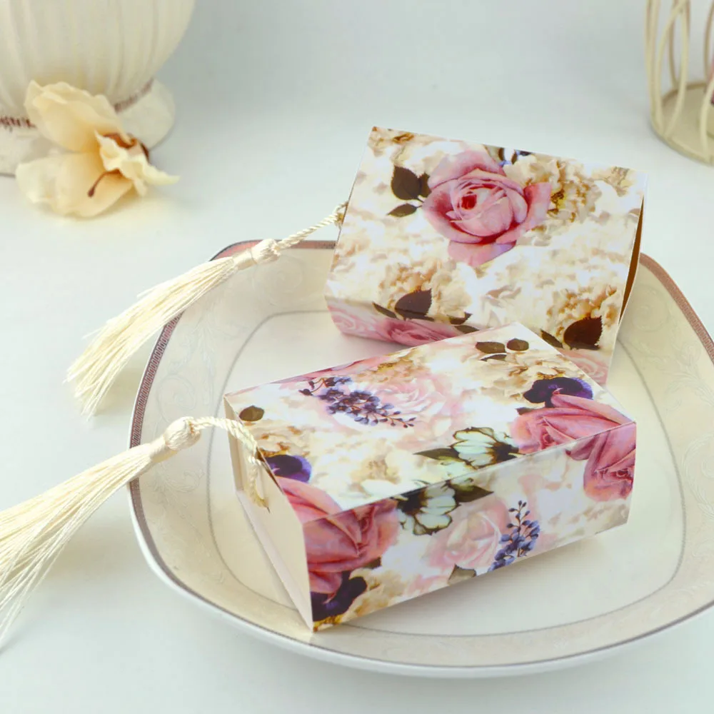 

Drawer Style Flower Wedding Candy Box Party Favor Gift Box