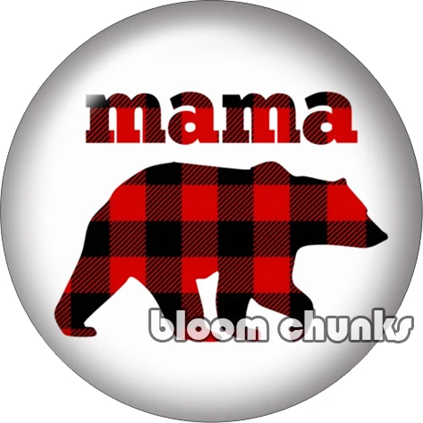 Плед mama papa grandma little bear Круглый Фото стеклянный кабошон демонстрационная плоская задняя часть делая Результаты 12 мм/18 мм/20 мм/25 мм TL1249 - Цвет: B2111